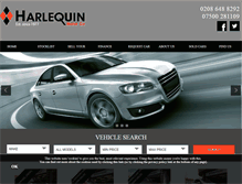 Tablet Screenshot of harlequinmotorco.co.uk